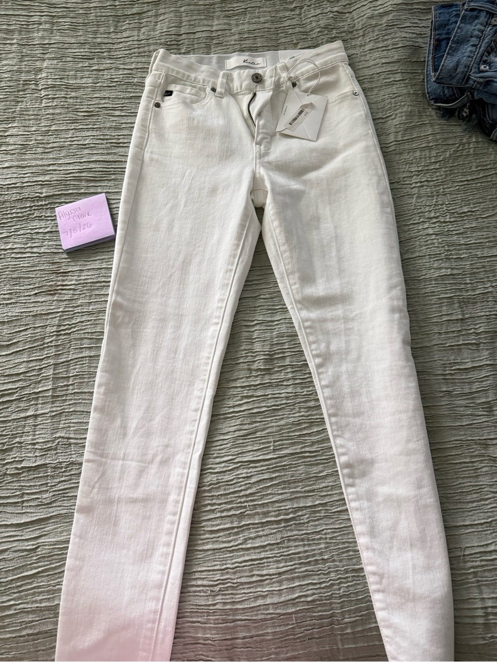 KanCan White High-Rise Skinny Jeans